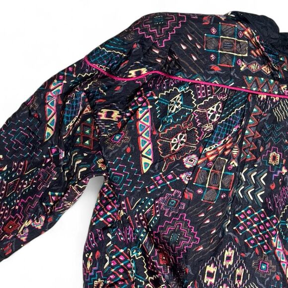 Lavon Vintage Women Windbreaker Size L Track Jacket 80s Nylon Zip Cheerful Corp - Picture 2 of 6